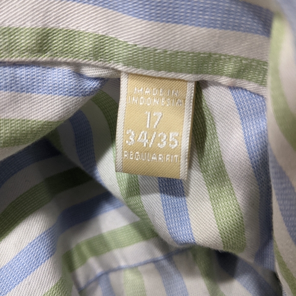 MICHAEL Michael Kors Striped Button-Up Shirt Multi, 17 34/35 - Picture 4 of 7